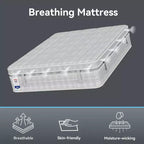 Matelas hybride en mousse à mémoire de forme et gel
