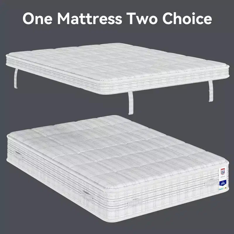 Matelas hybride en mousse à mémoire de forme et gel