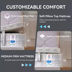 Matelas hybride en mousse à mémoire de forme et gel
