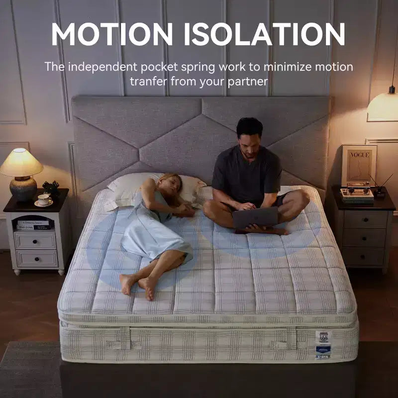 Matelas hybride en mousse à mémoire de forme et gel