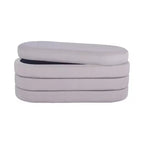 Banc de rangement moderne et élégant en tissu doux