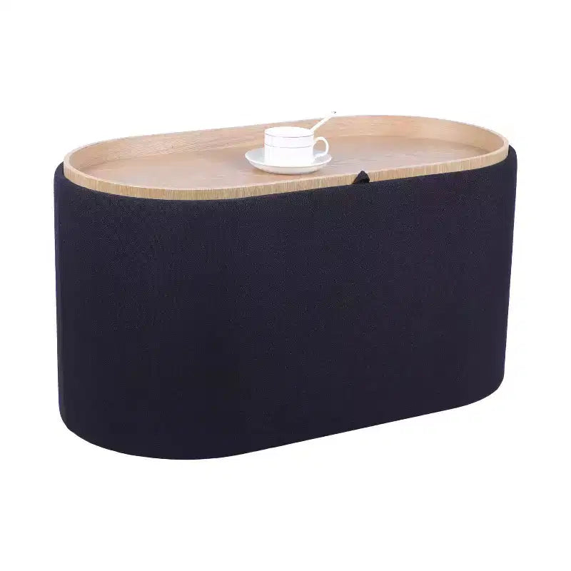 Banc de rangement moderne et élégant en tissu doux
