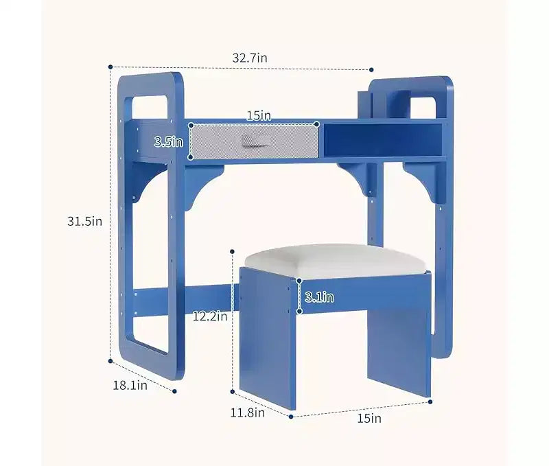 Chaise de bureau en bois