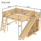 Cadre de lit mezzanine en bois