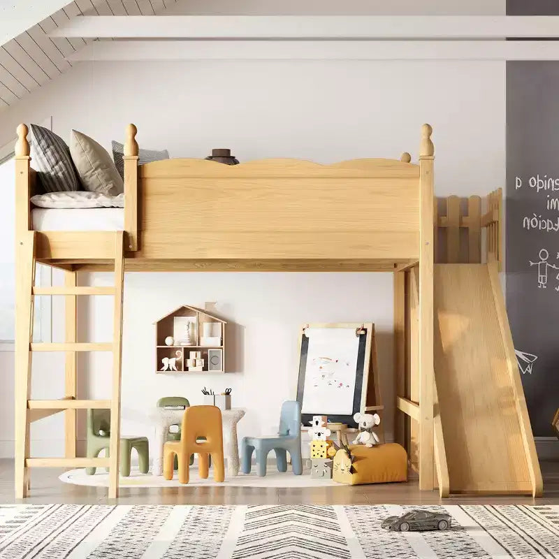 Cadre de lit mezzanine en bois