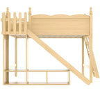 Cadre de lit mezzanine en bois
