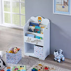Bibliothèque pour enfants avec rangement de jouets
