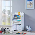 Bibliothèque pour enfants avec rangement de jouets