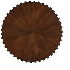Table basse tambour ronde faite à la main
