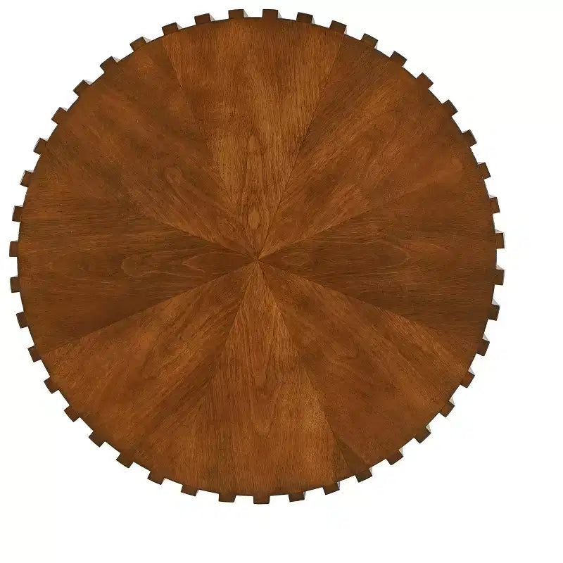 Table basse tambour ronde faite à la main