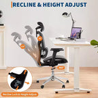 Chaise de bureau ergonomique en maille à dossier haut