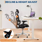 Chaise de bureau ergonomique en maille à dossier haut