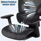 Chaise de bureau ergonomique en maille à dossier haut