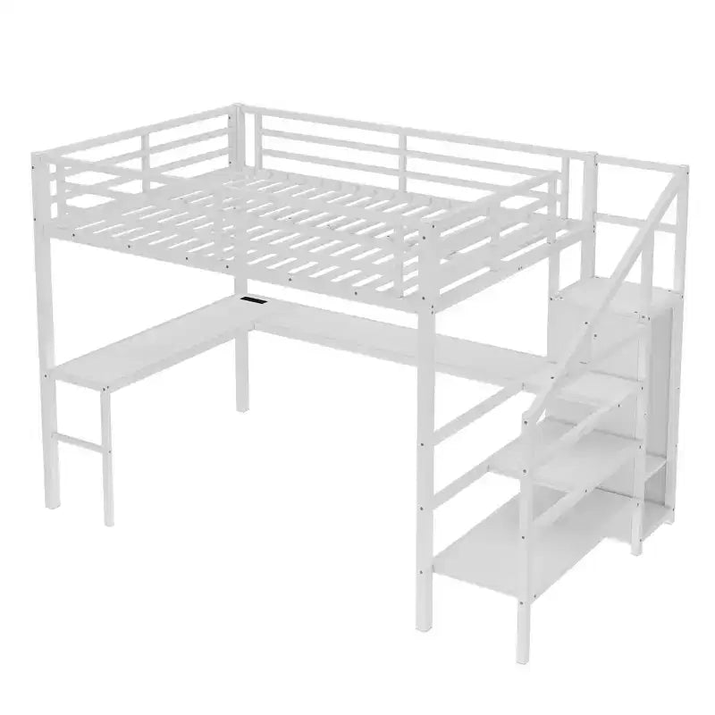 Lit mezzanine en métal