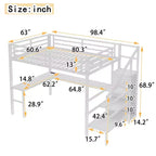 Lit mezzanine en métal