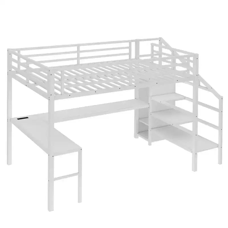 Lit mezzanine en métal