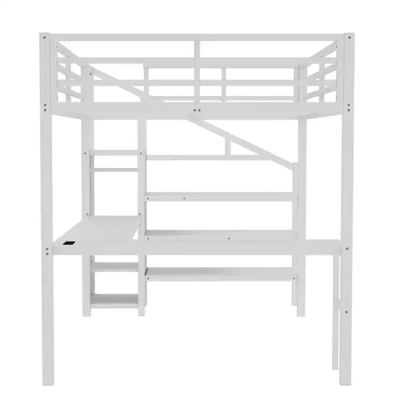 Lit mezzanine en métal