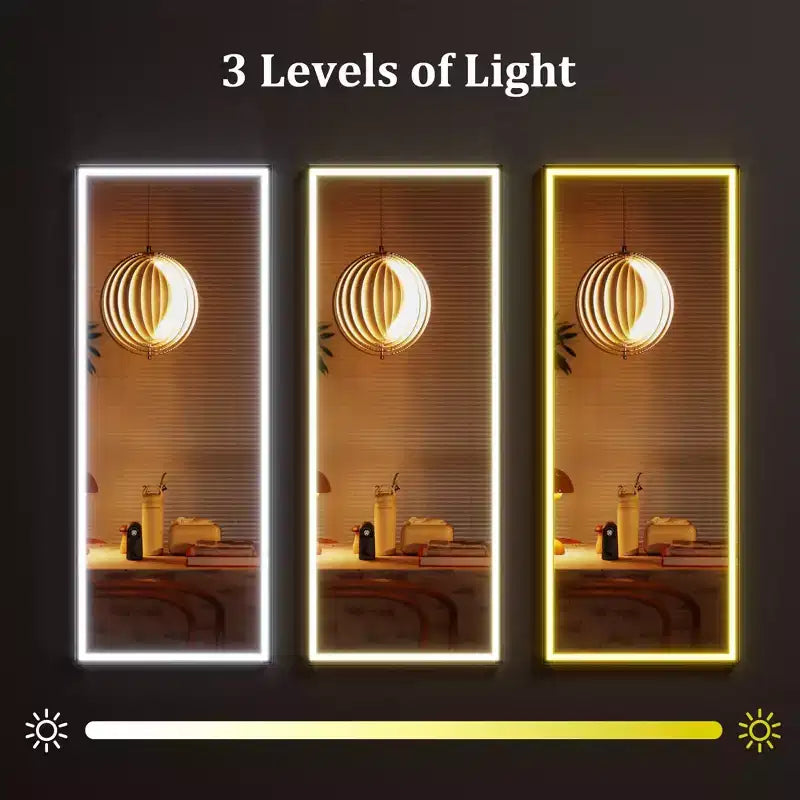 Miroir pleine longueur LED dimmable