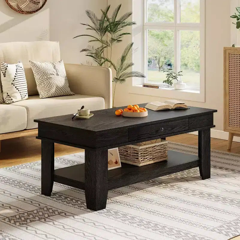 Table basse rectangulaire longue