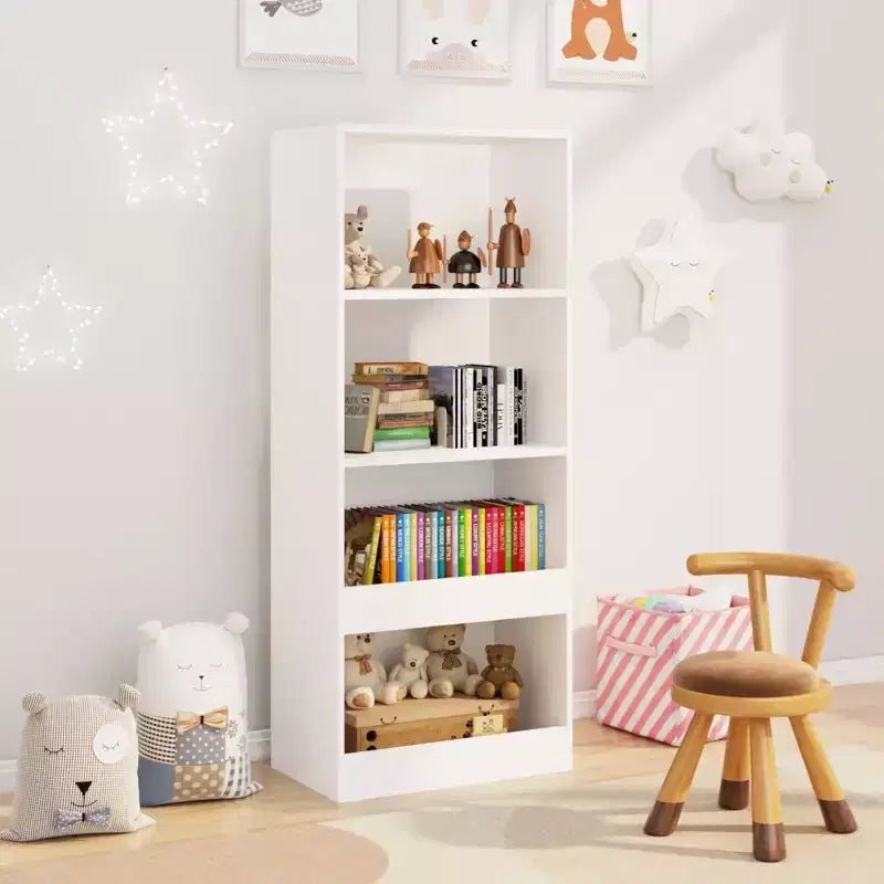 Organiseur de bibliothèque blanc
