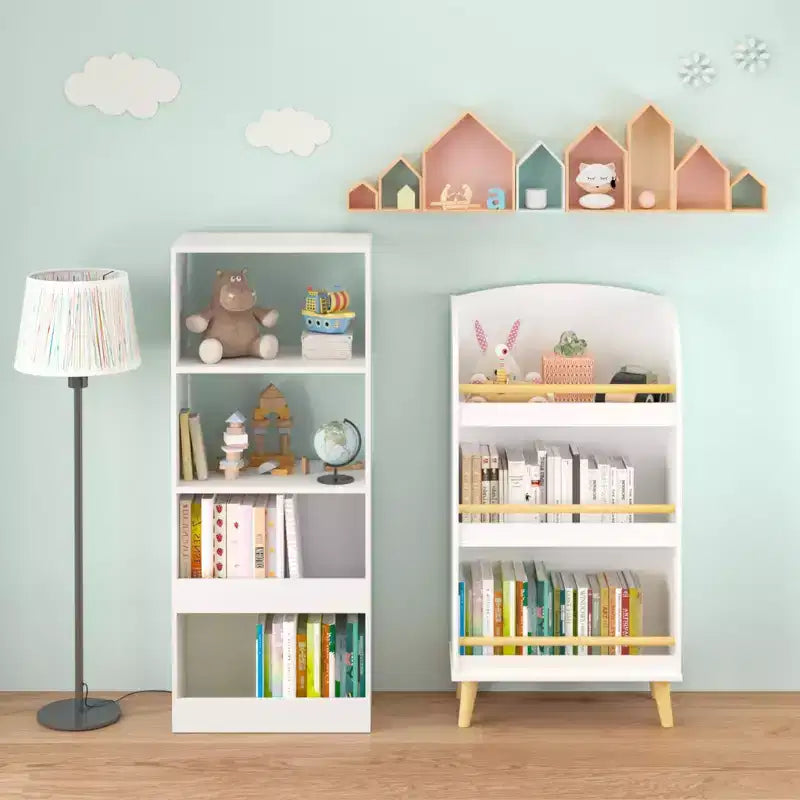 Organiseur de bibliothèque blanc
