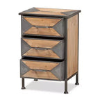 Table de chevet en bois avec tiroir