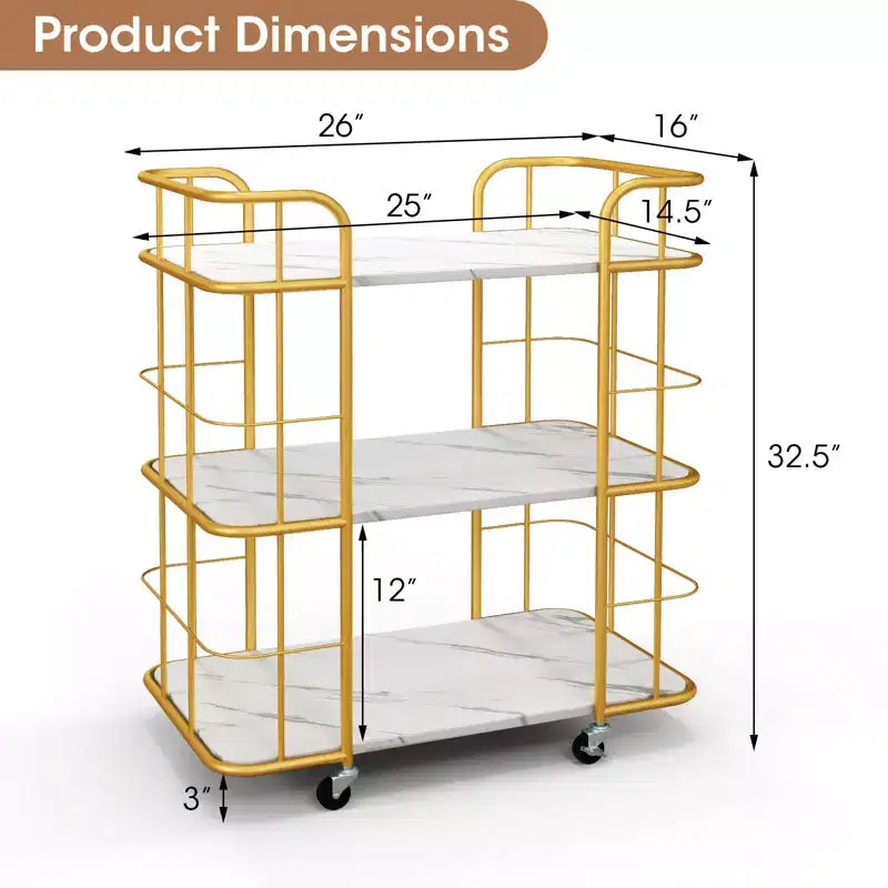 Chariot de Rangement de Cuisine