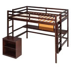 Lit mezzanine en bois