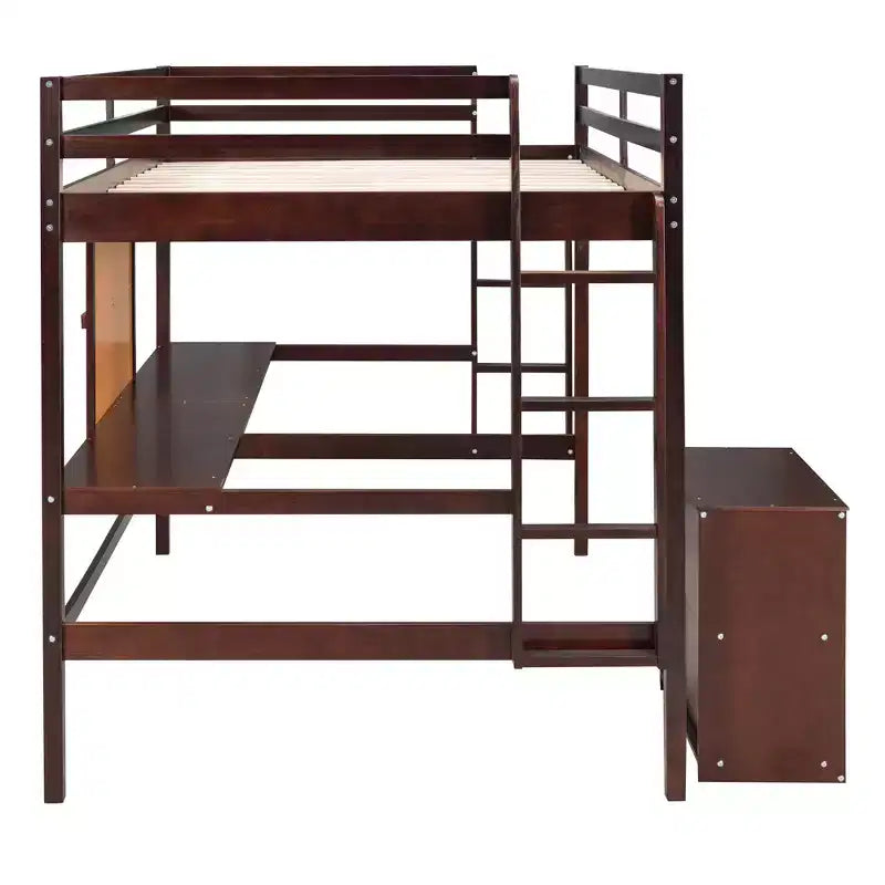 Lit mezzanine en bois